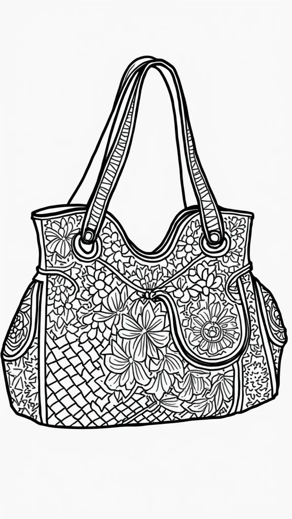 purse coloring pages